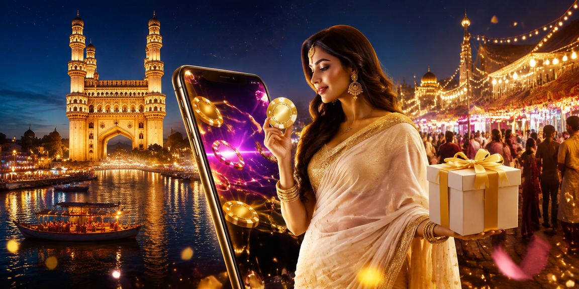 Vibrant Hyderabad Charminar with sports betting in India